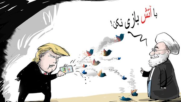 خطابیه روحانی به ترامپ: با آتش بازی نکن! - اسپوتنیک ایران  
