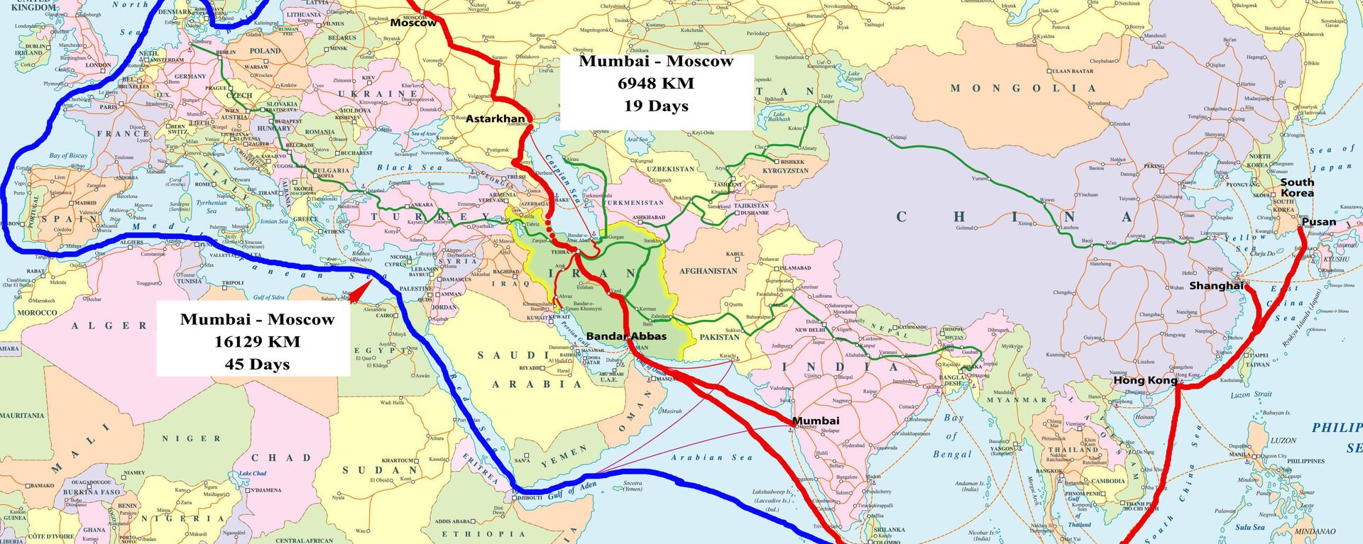 شرکت های روس آماده مشارکت در پروژه کریدور راه آهن شمال-جنوب در ایران هستند  - اسپوتنیک ایران  , 1920, 04.06.2021