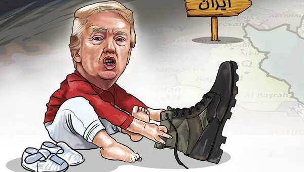 آمادگى ترامپ براى حمله به ايران - اسپوتنیک ایران  