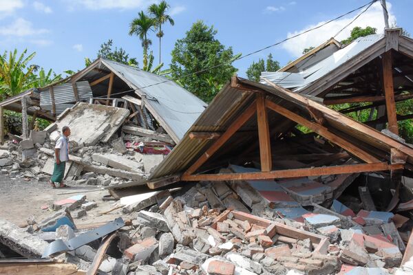 ویرانی های زلزله اندونزی - اسپوتنیک ایران  
