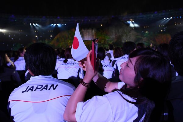 تیم ژاپن در مراسم افتتاح بازی های آسیایی 2018 در اندونزی - اسپوتنیک ایران  