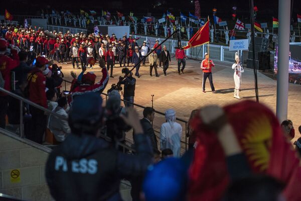 مراسم گشایش سومین بازی های بین المللی کوچ نشینان-2018 در قرقیزستان - اسپوتنیک ایران  