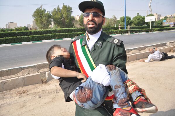حمله تروریستی به رژه نظامی در شهر اهواز، ایران - اسپوتنیک ایران  