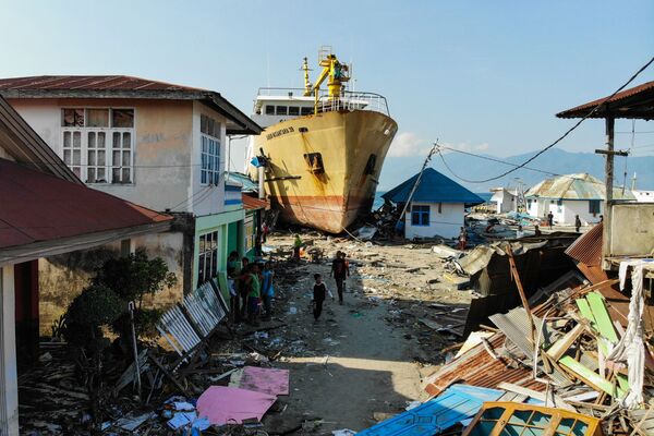پس از زلزله و سونامی ، جزیره سولاوسی، اندونزی - اسپوتنیک ایران  