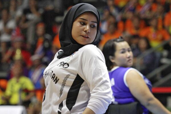 اعضای تیم بسکتبال روی ویلچر زنان افغانستان در مسابقات آسیایی - اسپوتنیک ایران  