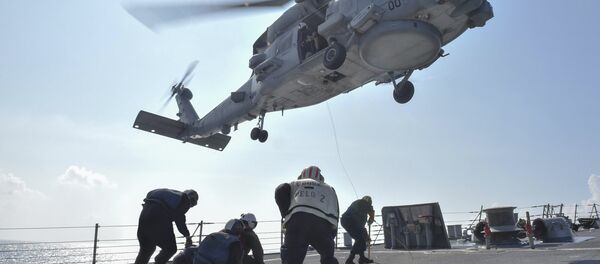 سقوط بالگرد بر روی ناوهواپیما بر آمریکا سقوط بالگرد بر روی ناوهواپیما بر آمریکا - اسپوتنیک ایران