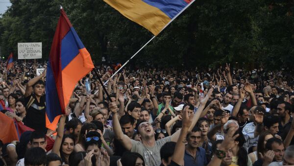 تظاهرات و ناآرامی در ارمنستان - اسپوتنیک ایران  