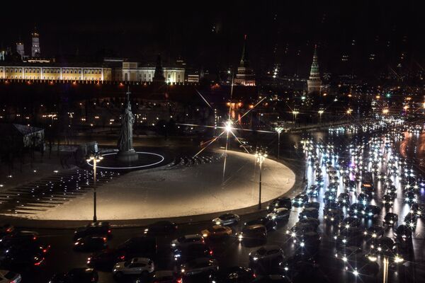 حرکت نور در شهر مسکو - اسپوتنیک ایران  