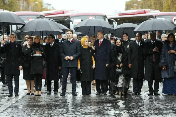 روسای دولت ها در مراسم ۱۰۰ سالگی پایان جنگ جهانی اول در پاریس - اسپوتنیک ایران  