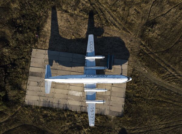 هواپیمای «ایل-18» کلکسیون موزه نیروی هوایی روسیه در شهر «مونینو» حومه مسکو - اسپوتنیک ایران  