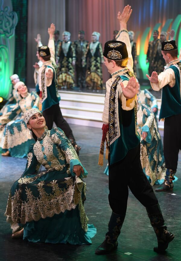 شرکت کنندگان کنکور بین المللی زیبایی»زیبارویان تاتار» در قازان - اسپوتنیک ایران  