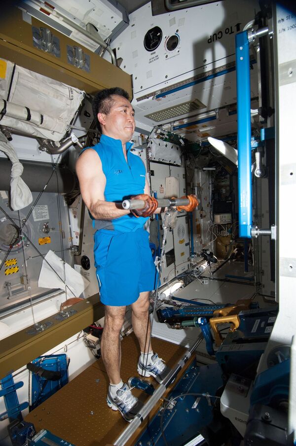 فضانورد کوئیتی واکاتا از ژاپن در ایستگاه بین المللی فضایی - اسپوتنیک ایران  