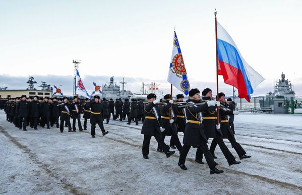 ملوانان کشتی «مارشال اوستینوف» از ناوگان شمال روسیه - اسپوتنیک ایران  