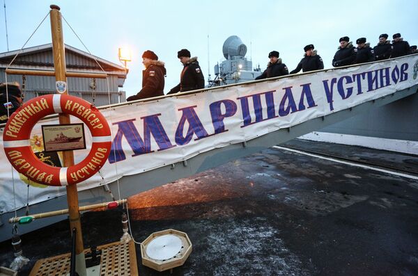 خدمه کشتی «مارشال اوستینوف» از ناوگان شمال روسیه - اسپوتنیک ایران  