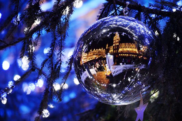 تزیینات و چراغانی عید کریسمس در بروکسل - اسپوتنیک ایران  