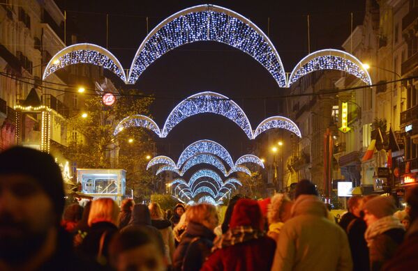 تزیینات عید کریسمس در بروکسل - اسپوتنیک ایران  
