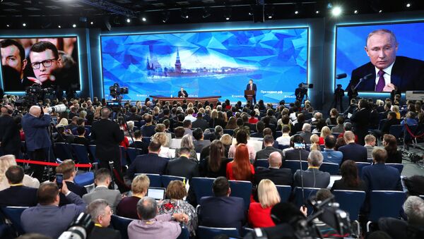 گزارش لحظه به لحظه از کنفرانس مطبوعاتی سالانه رئیس جمهور روسیه - اسپوتنیک ایران  