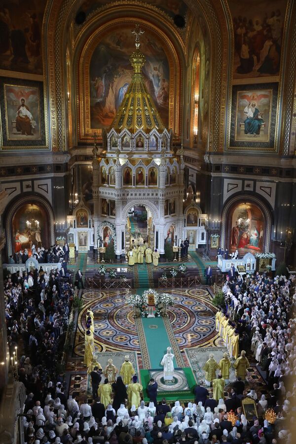مراسم کریسمس در کلیسای مسیح منجی در مسکو - اسپوتنیک ایران  
