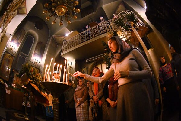 مراسم تولد حضرت مسیح در ولادی واستوک - اسپوتنیک ایران  