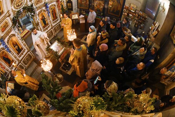 مراسم تولد حضرت مسیح در ولادی واستوک - اسپوتنیک ایران  