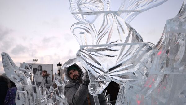 فستیوال مجسمه های یخی در یکاترینبورگ - اسپوتنیک ایران  
