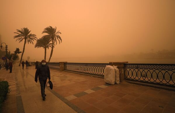 طوفان شن در قاهره - مصر - اسپوتنیک ایران  