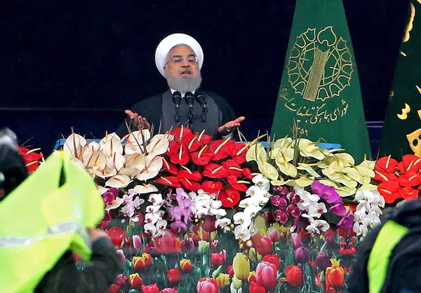 حسن روحانی رئیس جمهور ایران در مراسم 40 سالگی انقلاب اسلامی حسن روحانی رئیس جمهور ایران در مراسم 40 سالگی انقلاب اسلامی - اسپوتنیک ایران