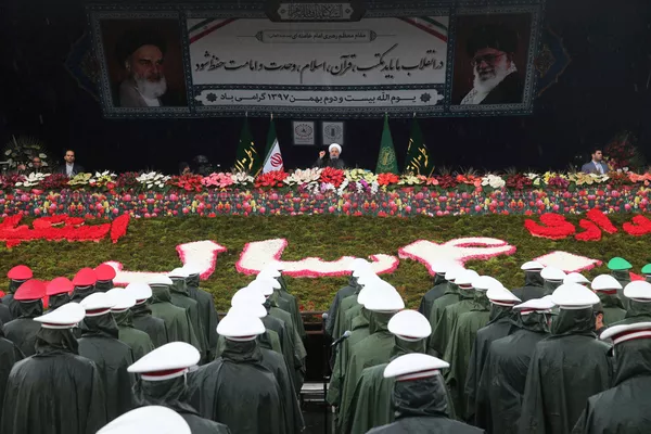 حسن روحانی رئیس جمهور ایران در مراسم 40 سالگی انقلاب اسلامی حسن روحانی رئیس جمهور ایران در مراسم 40 سالگی انقلاب اسلامی - اسپوتنیک ایران