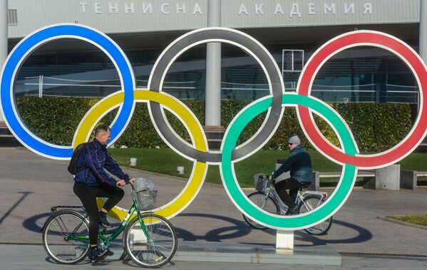 دوچرخه سواران در پارک المپیک در سوچی - اسپوتنیک ایران  