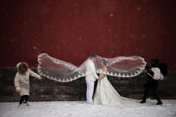 عکس عروسی زیر برف،چین - اسپوتنیک ایران  