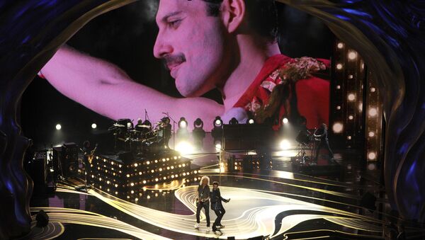 Выступление участников группы Queen и певца Адама Ламберта на церемонии вручения Оскар-2019 - اسپوتنیک ایران  