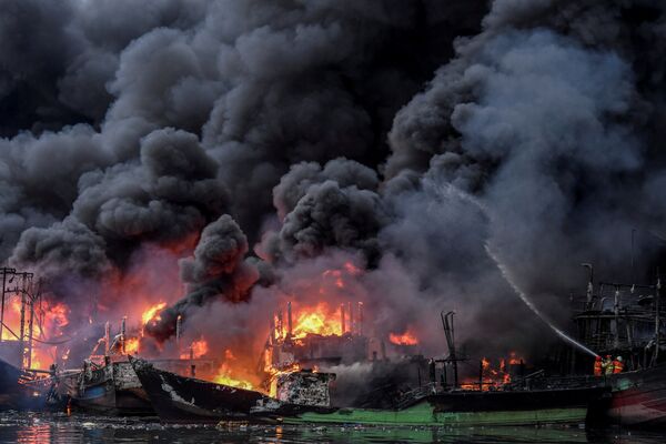 آتش سوزی در اندونزی - اسپوتنیک ایران  