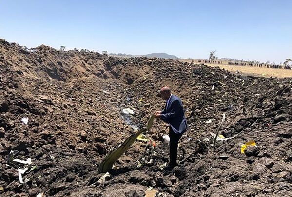 محل سقوط هواپیمای شرکت هواپیمایی «اتیوپی ایرلاینز» در جنوب شرق آدیس ابابا - اسپوتنیک ایران  