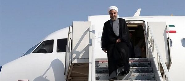 روحانی وارد ژاپن شد - اسپوتنیک ایران  