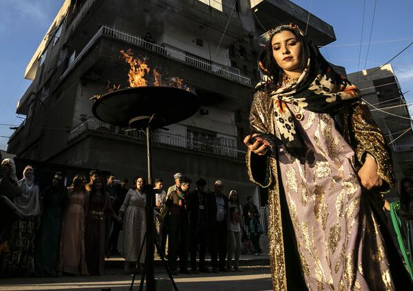 مراسم جشن نوروز کردها در کشور سوریه - اسپوتنیک ایران  