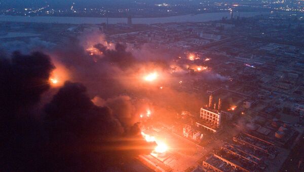 افزایش تعداد قربانیان انفجار در کارخانه مواد شیمیایی در چین + عکس - اسپوتنیک ایران  