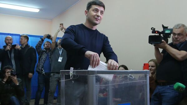 کمدین اوکراینی در صدر انتخابات ریاست جمهوری اوکراین - اسپوتنیک ایران  