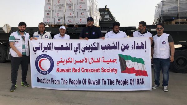 دومین محموله کمک های کویت که تا به حال برای سیل زدگان ایران ارسال شده - اسپوتنیک ایران  