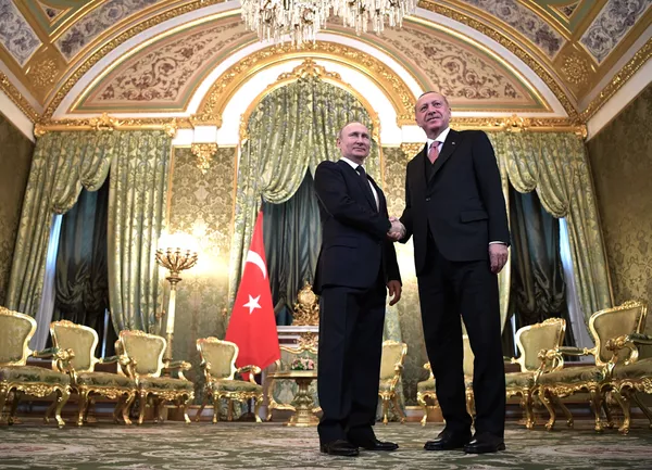 ولادیمیر پوتین و رجب طیب اردوغان ولادیمیر پوتین و رجب طیب اردوغان - اسپوتنیک ایران
