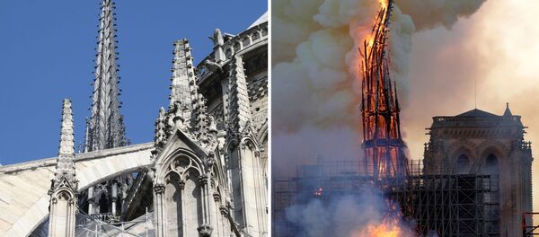نوتردام - پیش و بعد از آتش سوزی در تاریخ 15 آوریل 2019 نوتردام - پیش و بعد از آتش سوزی در تاریخ 15 آوریل 2019 - اسپوتنیک ایران