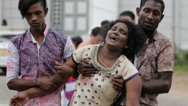 خویشاوندان قربانیان حادثه تروریستی روز جشن عید پاک در سریلانکا - اسپوتنیک ایران  