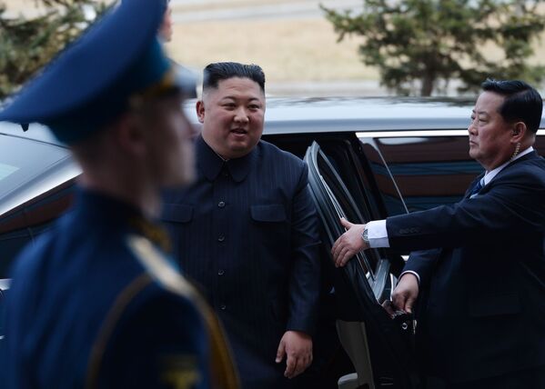 کیم جونگ اون، رهبر کره شمالی در ولادی وستوک - روسیه - اسپوتنیک ایران  