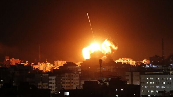 حمله هوایی اسرائیل  به نوار غزه  - اسپوتنیک ایران  