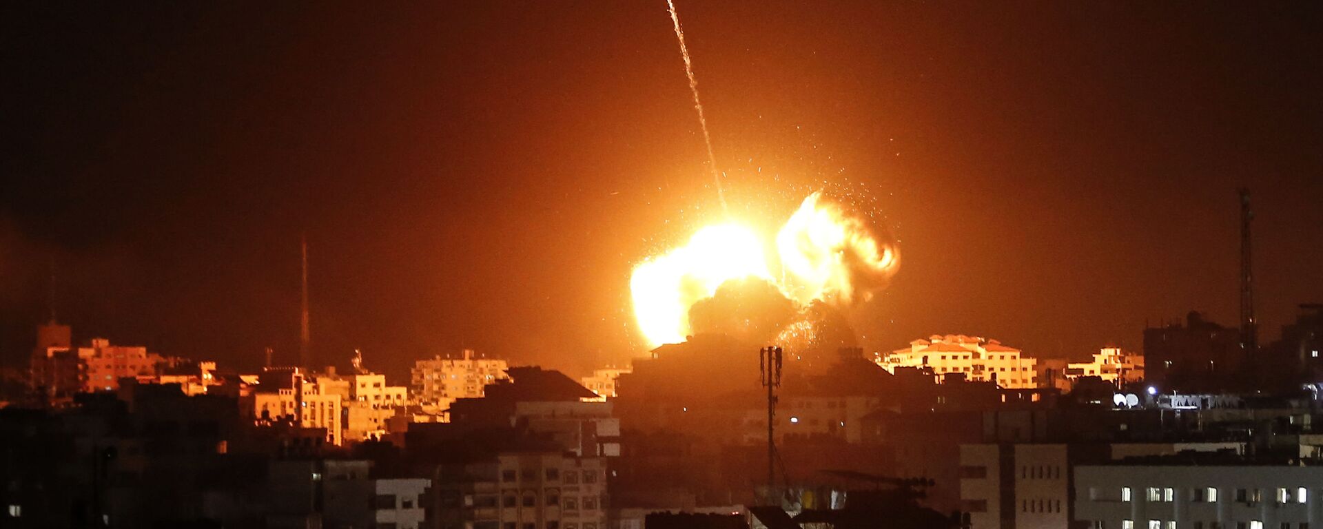 حمله موشکی فلسطین به شهرک‌ های اسرائیلی اطراف غزه - اسپوتنیک ایران  , 1920, 10.05.2021