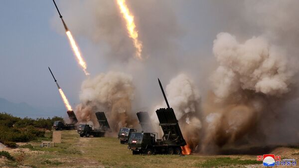 اولین تصاویر منتشر شده از پرتاب موشک های جدید کره شمالی +عکس - اسپوتنیک ایران  