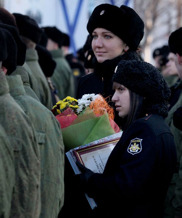 سربازان در جشن ناوگان دریایی روسیه در ولادی واستوک - اسپوتنیک ایران  