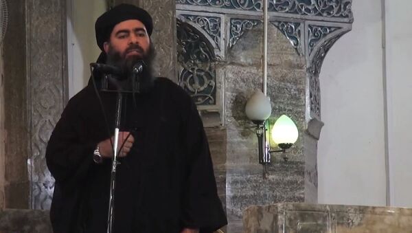Leader of the militant Islamic State Abu Bakr al-Baghdadi. (File) - اسپوتنیک ایران  