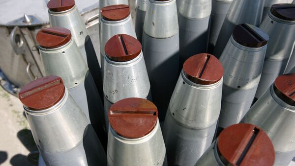 Образцы снарядов с вероятным оснащением химическим зарядом - اسپوتنیک ایران  