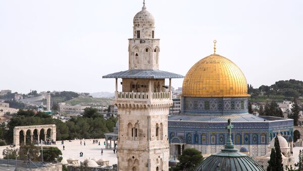 درگیری فلسطینی ها با اسرائیلی ها در کوه معبد اورشلیم - اسپوتنیک ایران  