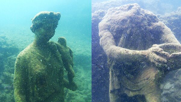 مجسمه غرق شده در پارک زیر آب بایا، ایتالیا - اسپوتنیک ایران  
